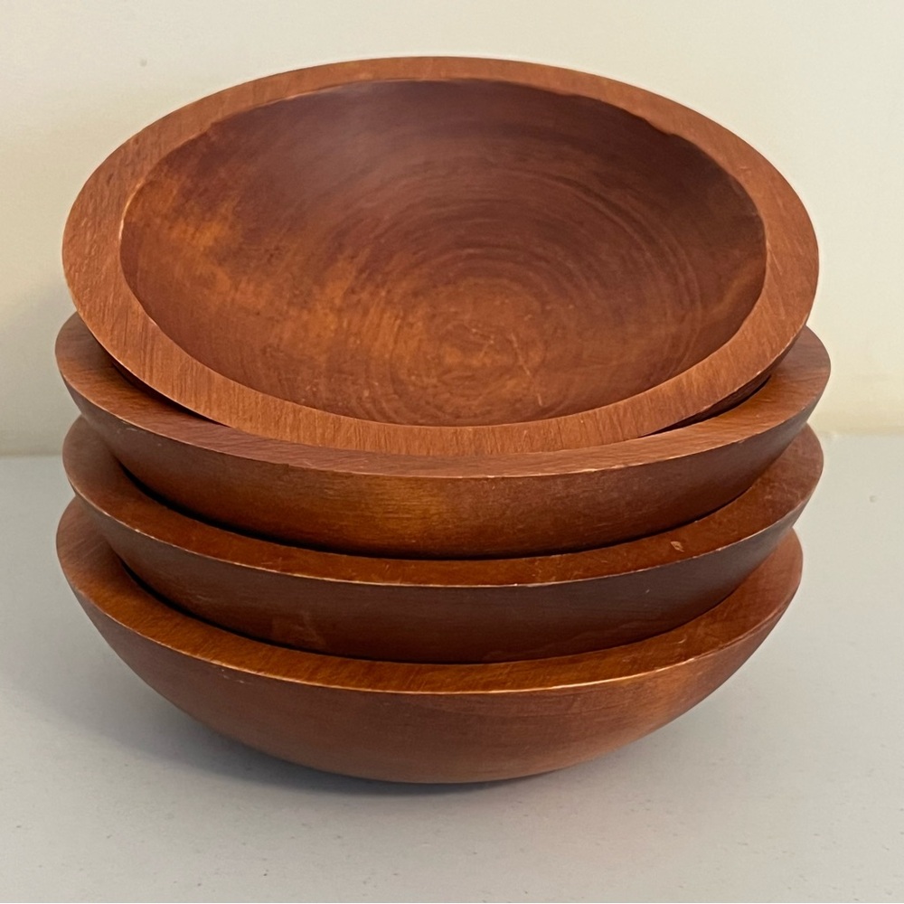 Baribocraft 4 Piece Wood Maple Salad Bowls
